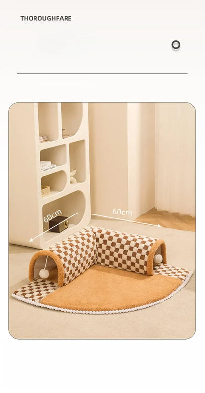 2-in-1 Cat Tunnel & Bed