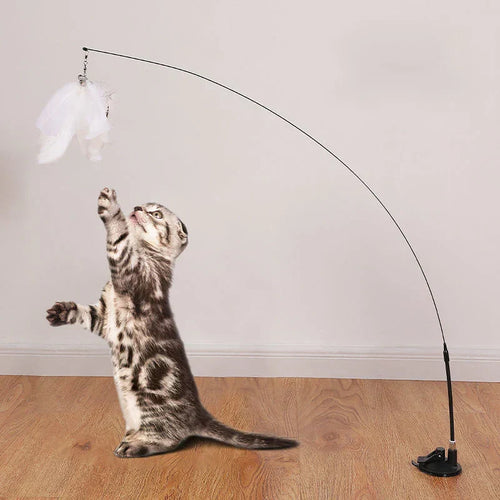 Interactive Hands-Free Cat Teaser Wand