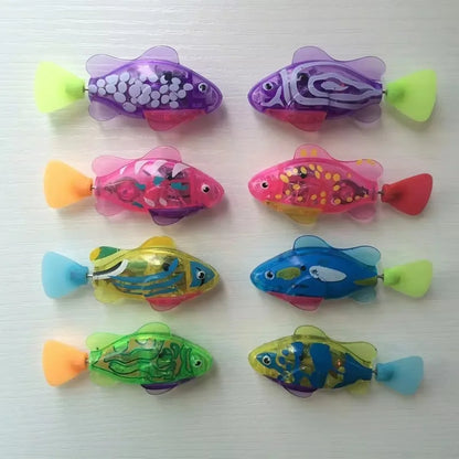LED Interactive Swimming Robot Fish Toy