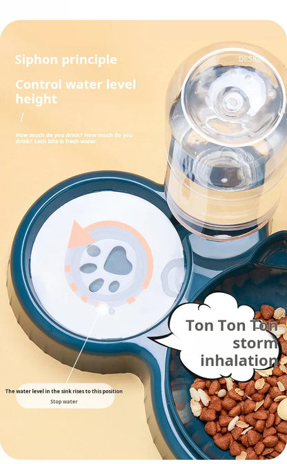 3-in-1 Tilted Cat Bowl Set
